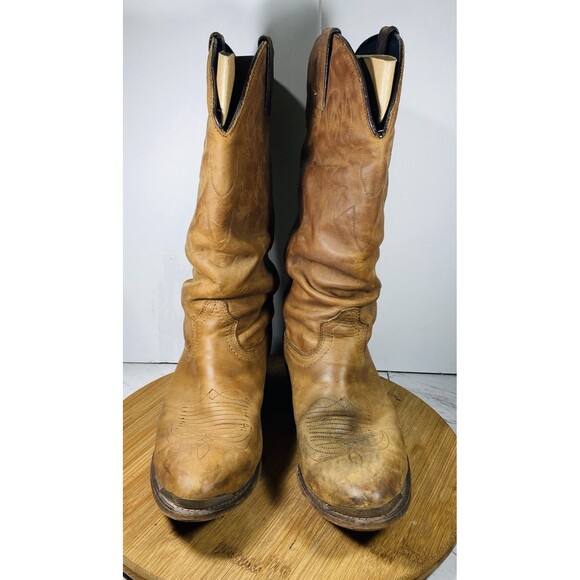 Durango Brown Leather Cowboy Western Boots Men\'s Sz 9D main image 5